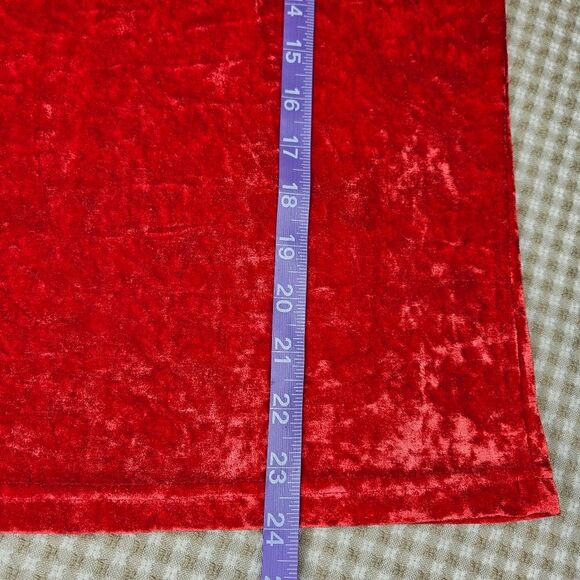 Cassini 80s Classic Orange Crushed Velvet Scoop Neck Funky Fun Festive Blouse - Picture 7 of 8